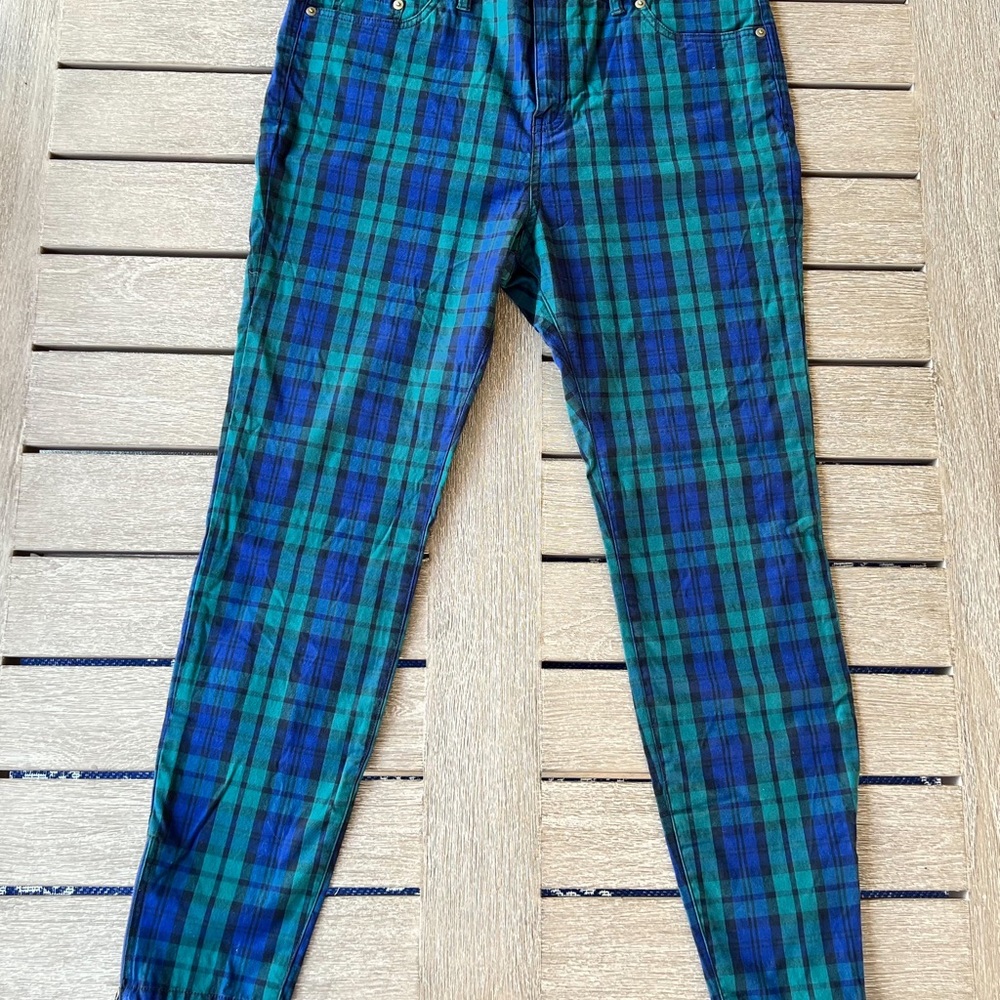 Vineyard Vines Jamie Blackwatch Print pants size 12 - Picture 2 of 12